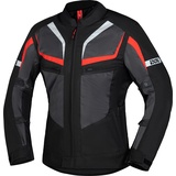 IXS Gerona-Air 1.0, Textiljacke - Schwarz/Grau/Rot - 7XL