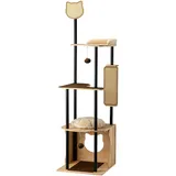 fudajo Kratzbaum 48 x 48 x 168 cm braun