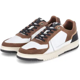 BULLBOXER Sneaker Herren Weite E Weiß/Braun 45