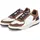 BULLBOXER Sneaker Herren Weite E Weiß/Braun 45