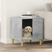 vidaXL Hundehütte Beton 44 x 42 x 49 cm Holzwerkstoff