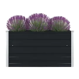 vidaXL Hochbeet 100 x 100 x 45 cm Anthrazit