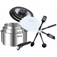 TEFAL INGENIO EMOTION TOPFSET 15-TEILIG TÖPFE GLASDECKELN ABNEHMBARE GRIFF SET