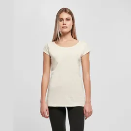 Build Your Brand Damen T-Shirt Ladies Wide Neck Tee, Farbe Cherry, Größe 3XL