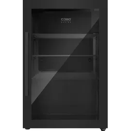 CASO Design Caso BBQ Cooler Black, S-R - Barbecue Kühlschrank 63L, Türanschlag rechts, Temperatur -1-10°C, für Innen- und Außenbereich, IPX4/Spritzwasserschutz, Einbau geeignet, UV Sicherheistglas, abschließbar