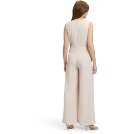 Betty & Co Overall BETTY & CO "Damen ohne Arm", Damen, Gr. 42, Normalgrößen, grau, Obermaterial: 100% Polyester; Futter: 100% Polyester, tailliert, Rundhals, Overalls Overall, Falten