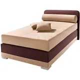 Maintal Boxspringbett Lago, in 3 verschiedenen Matratzenarten, H2 oder H3 braun 97 cm x 210 cm