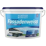 SCHÖNER WOHNEN-Farbe Fassadenfarbe Premium Fassadenweiß 2476.0010.0 (Weiß, 10 l, Matt)