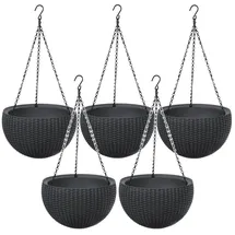 KETER Hängepflanzgefäß Ø 35 x 22 cm Anthrazit