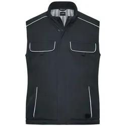 Winter Workwear Softshellweste JN885, carbon, Größe 4XL - carbon - 4XL