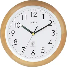 Atlanta Funkwanduhr 25,5 cm 4323/30 braun