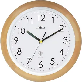 Atlanta Funkwanduhr 25,5 cm 4323/30 braun