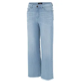 Aniston CASUAL 7/8-Jeans ANISTON CASUAL, Damen, Gr. 48, N-Gr, blau, Denim/Jeans, Obermaterial: 98% Baumwolle, 2% Elasthan, Abriebeffekte, unifarben, figurbetont 7/8-Länge, Jeans, mit leicht ausgefranstem Beinabschluss, Topseller