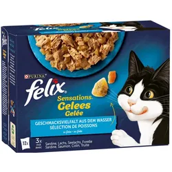 Felix Sensations Gelee Geschmacksvielfalt aus Dem Wasser 12x85G