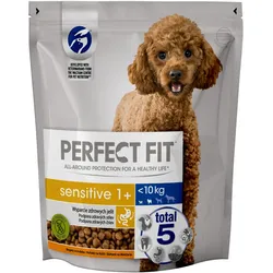 PERFECT FIT Sensitive 1+ reich an Pute 825 g - Trockenfutter für ausgewachsene Hunde kleiner Rassen