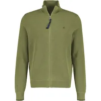 Lerros Strickjacke mit schmaler Rippstruktur - Sage Green - L