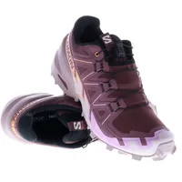 Salomon Speedcross 6 Damen Traillaufschuhe-Dunkel-Rot-4