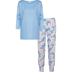 Mey, Damen, Pyjama, Caja Schlafanzug, Blau, (42)