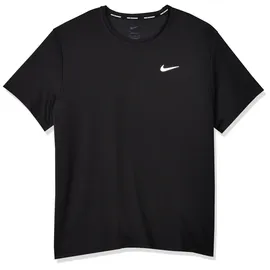 Nike Dri-FIT UV Miler kurzarm Laufshirt Herren 010 black/reflective silv XXL