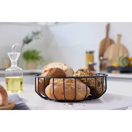 Zack Brotkorb Abasso Ø 23,5 cm Edelstahl Schwarz