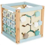 Bieco Motorikwürfel Waldtiere Beige