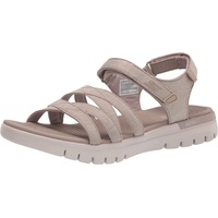 Skechers Damen Go Walk Flex Sandale, Taupe Textil, 41 EU - 41 EU