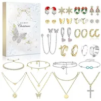 LuxusKollektion Schmuck-Adventskalender Schmuck Adventskalender 2024 Frauen Teenager 24 Überraschungen