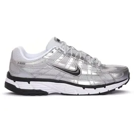 Nike P-6000 Damen White/Metallic Silver/Pure Platinum/Black 40,5