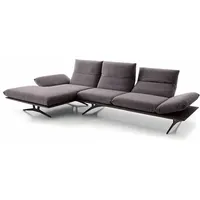 KOINOR Ecksofa Francis Stoff Grau 314 cm