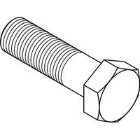 Industrial Quality Supplies DIN 931 Sechskantschraube mit Schaft, 10.9