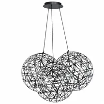 s.luce Atom 3-flg. 50 cm rund Schwarzchrom