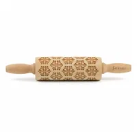 Folkroll 3D-Motiv-Teigrolle 23 cm Schneeflocken
