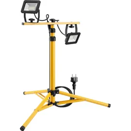 goobay LED-Baustrahler Teleskopstativ, 2x20w, 4000K