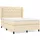 vidaXL Boxspringbett mit Matratze Creme 140x190 cm Stoff1394166