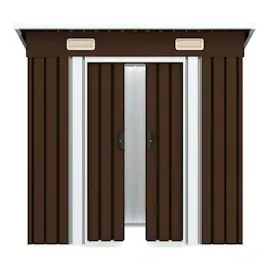 vidaXL Gartenschuppen 1,8 x 1,1 m braun