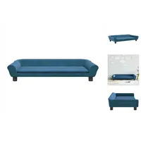 vidaXL Kindersofa Blau 100x50x26 cm Samt