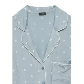 vivance dreams by lascana Damen Umstandspyjama hellblau-gemustert Gr.44/46