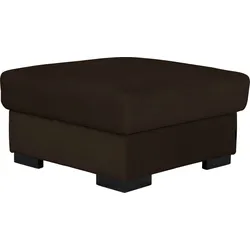 Stauraumhocker HOME AFFAIRE "Tulio", braun, B:80cm H:45cm T:80cm, Struktur fein (100% Polyester), Struktur (100% Polyester), Samtstruktur (100% Polyester), Hocker, mit Stauraum