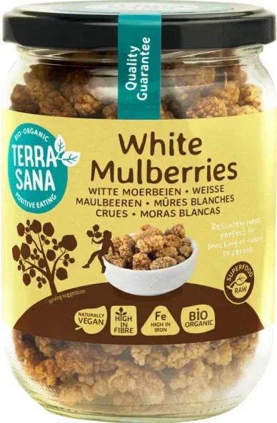 Terrasana Maulbeeren weiß getrocknet - Glas bio