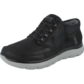 SKECHERS Summits Siegul Herren Sneaker, Black Suede/Charcoal Trim, 44