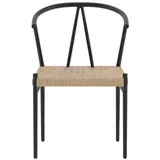 venture home Alfons Gartenstuhl 55 x 74 x 58 cm schwarz