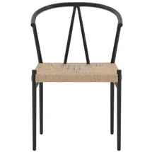 venture home Alfons Gartenstuhl 55 x 74 x 58 cm schwarz