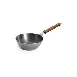 WOLL Carbon Steel, Sauteuse, fester Stiel, PFAS-frei, Höhe: 7 cm, Induktionsfähige Pfanne zum Anbraten, Schmoren und Dünsten vieler Lebensmittel, Durchmesser: 28 cm