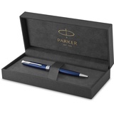 Parker Sonnet Kugelschreiber | Blaue Lackierung | Mittlere Spitze | schwarze Tinte | Geschenkbox