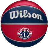 Wilson Basketball NBA TEAM TRIBUTE, WASHINGTON WIZARDS, Outdoor, Gummi, Größe: 7