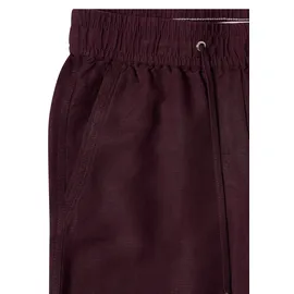 Cecil Stoffhose "Style Neele", Damen, Gr. XL (44), Länge 30, rich burgundy, Web, Obermaterial: 55% Leinen, 45% Viskose. Futter: 100% Baumwolle, unifarben, loose fit lang, Hosen Stoffhose, mit Gummizug und aus Leinen-Viskose-Mix