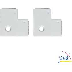 Paulmann Zubehör für MAX LED STRIPE Eckverbinder 90°, 4er-Set, weiß, inkl. 8 Steckverbinder PAUL-70616