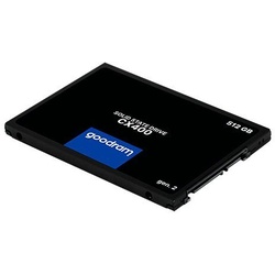 Goodram CX400 interne SSD (512 GB) 2,5″ 550 MB/S Lesegeschwindigkeit, 500 MB/S Schreibgeschwindigkeit, Gen. 2, SATA III schwarz