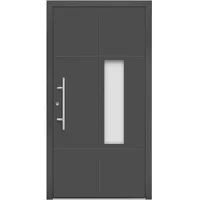 Aluminium-Haustür Moderno M490/P 110 cm x 210 cm Anthrazit Metallic Anschlag L