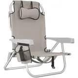 Tectake Campingstuhl Coral Beige